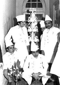 With my staff and assistant Pastry Chef Hakki Pinarbasi (standing right)