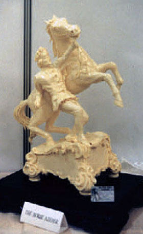 HORSE KEEPER - Butter Sculpture - SILVER MEDAL
