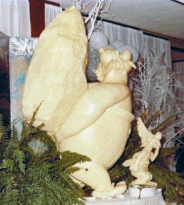 One of my large butter sculpture (Asterix).