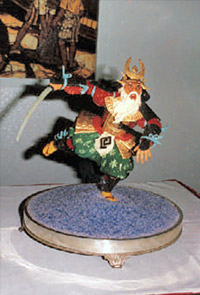 Solid sugar sculpture of Samurai Warrior - CULINARY ART MUSEUM TUHN
