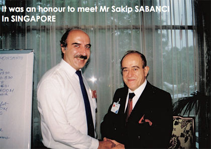 It was an honour to meet Mr Sakip Sabanci in Singapore.