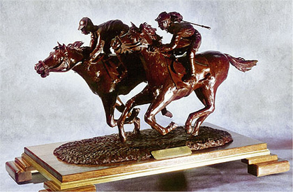 Chocolate sculpture for Melbourne Cup