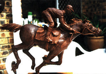Chocolate sculpture for Melbourne Cup