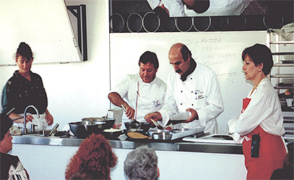 Assisting Joel Bellouet.