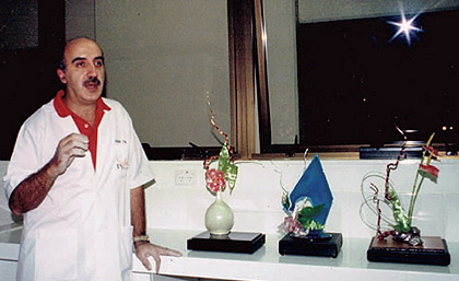 After a demonstration.